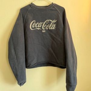 Cropped Kith X Coca Cola collaboration sweater